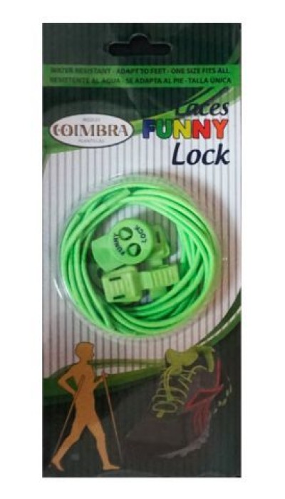 Coimbra Ελαστικά κορδόνια  για παπούτσια Funny Lock πράσινα