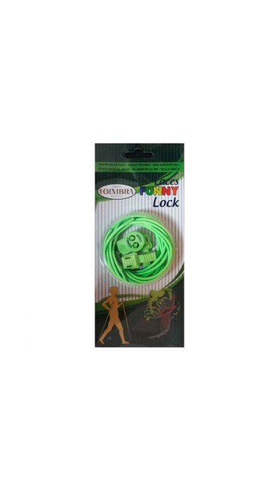Coimbra Ελαστικά κορδόνια  για παπούτσια Funny Lock πράσινα Coimbra Ελαστικά κορδόνια  για παπούτσια Funny Lock πράσινα