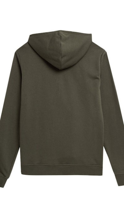 4F Ανδρική μπλούζα φούτερ με κουκούλα χακί