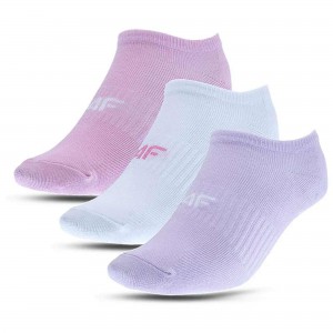 4F Παιδικές κάλτσες σοσόνια (3pack) ροζ