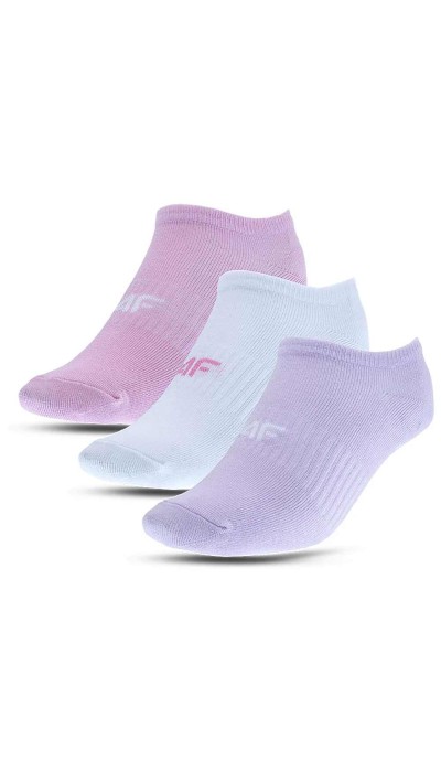 4F Παιδικές κάλτσες σοσόνια (3pack) ροζ