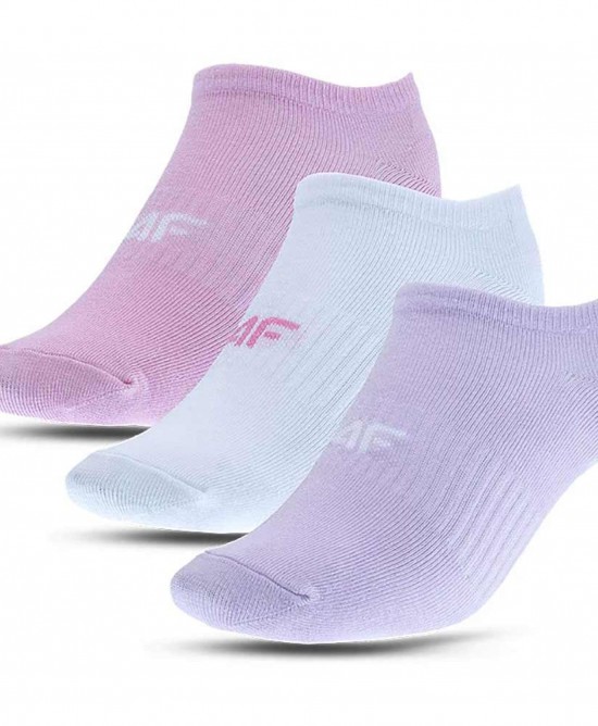 4F Παιδικές κάλτσες σοσόνια (3pack) ροζ