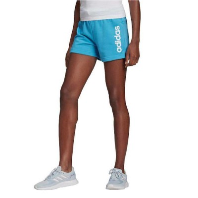 Adidas Γυναικείο σορτς Ess με λογότυπο  γαλάζιο