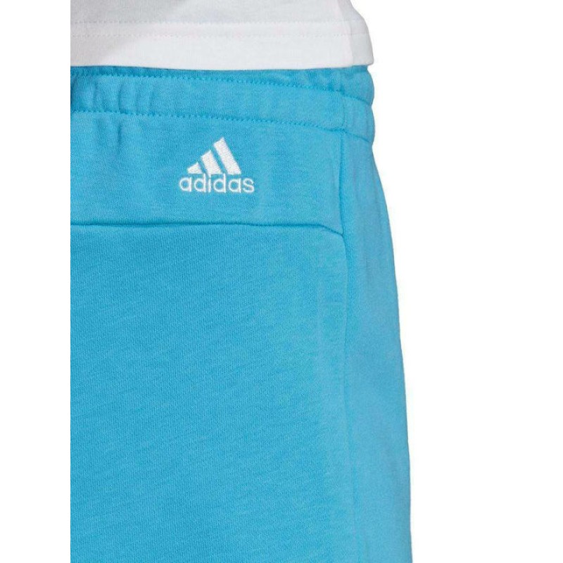 Adidas Γυναικείο σορτς Ess με λογότυπο  γαλάζιο