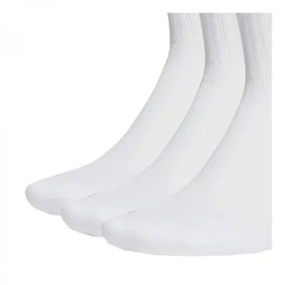 Adidas Unisex Κάλτσες 3Stripes Mid Cut 3Ζεύγη Άσπρες