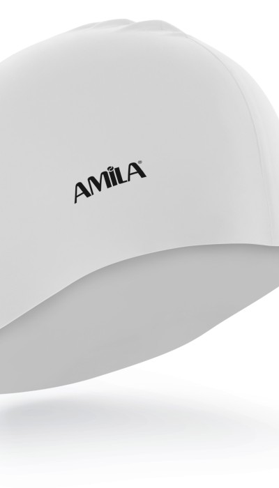 Amila Σκουφάκι Κολύμβησης Ενηλίκων Για Μακρυά μαλλιά Άσπρο