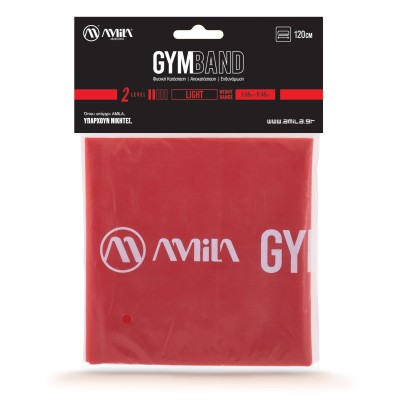 Amila Λάστιχο Αντίστασης GymBand 1.2m ελαφρύ κόκκινο