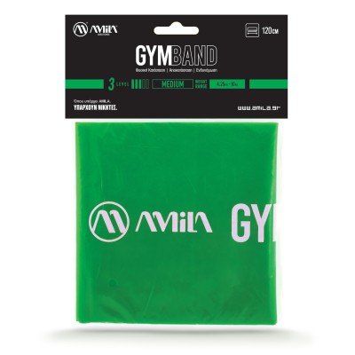 Amila Λάστιχο Αντίστασης GymBand 1.2m μεσαίο πράσινο