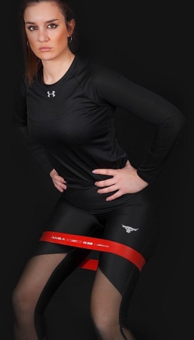 Amila Λάστιχο Γυμναστικής Loop Μαλακό Κόκκινο