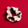 PetitBoutik Scrunchie σούρα μαλλιών Cream Aztek