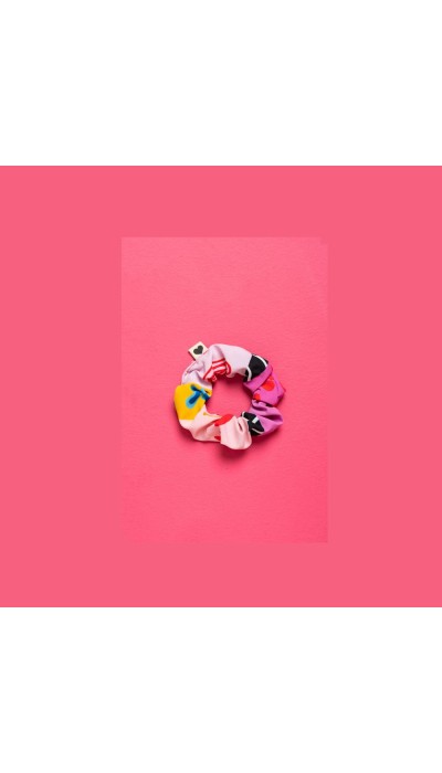 PetitBoutik Scrunchie σούρα μαλλιών Pink