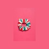 PetitBoutik Scrunchie σούρα μαλλιών Red and Green Stripes PetitBoutik Scrunchie σούρα μαλλιών Red and Green Stripes