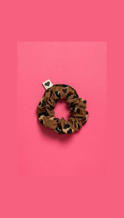 PetitBoutik Scrunchie σούρα μαλλιών Leopar Animal Print