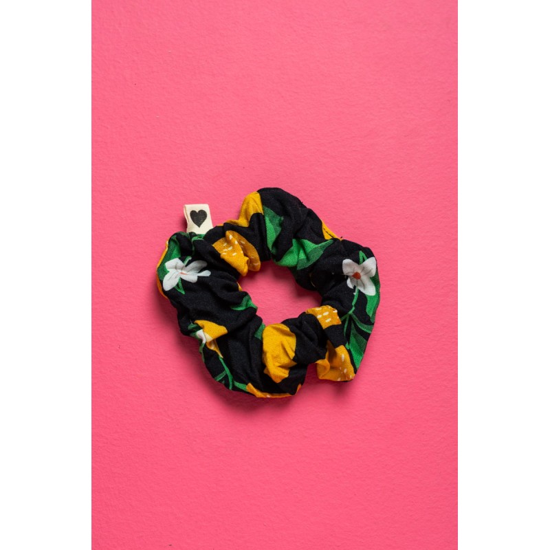 PetitBoutik Scrunchie σούρα μαλλιών Black Lemons