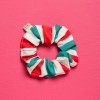PetitBoutik Scrunchie σούρα μαλλιών Red and Green Stripes