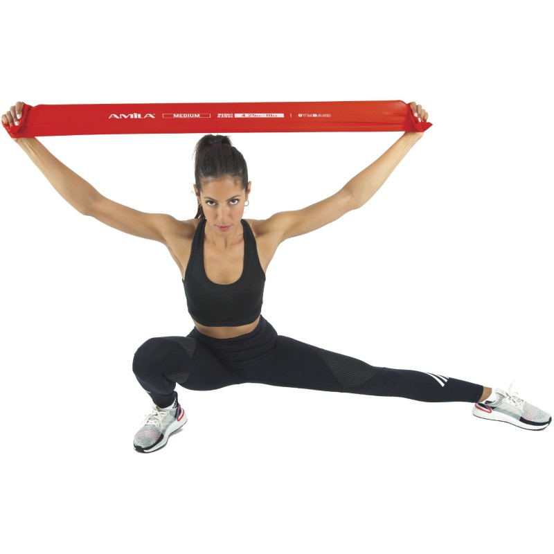 Amila Λάστιχο Αντίστασης GymBand 1.2m πολύ σκληρό μαύρο Amila Λάστιχο Αντίστασης GymBand 1.2m πολύ σκληρό μαύρο