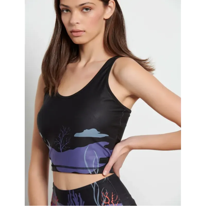 BodyTalk Γυναικείο αμάνικο crop top CORALREEF BodyTalk Γυναικείο αμάνικο crop top CORALREEF