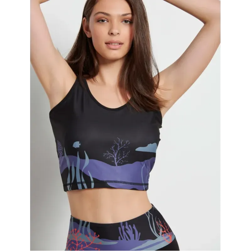 BodyTalk Γυναικείο αμάνικο crop top CORALREEF BodyTalk Γυναικείο αμάνικο crop top CORALREEF