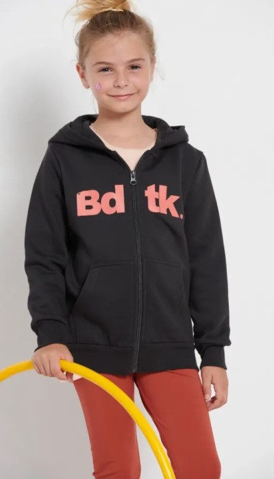 BodyTalk Παιδική Ζακέτα Φούτερ με Κουκούλα Γκρι