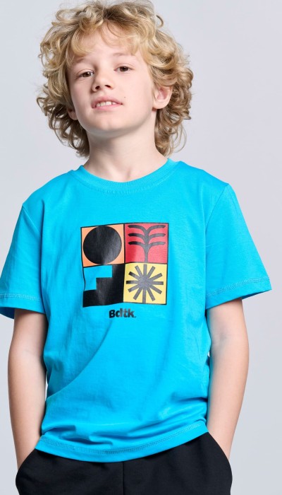BodyTalk Παιδική κοντομάνικη μπλούζα για αγόρι μπλε