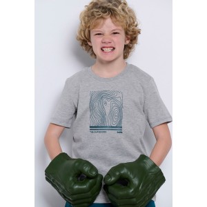 BodyTalk Παιδικό σετ για αγόρι μπλούζα & βερμούδα γκρι