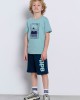 BodyTalk Παιδικό σετ για αγόρι μπλούζα & βερμούδα βεραμάν