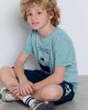 BodyTalk Παιδικό σετ για αγόρι μπλούζα & βερμούδα βεραμάν