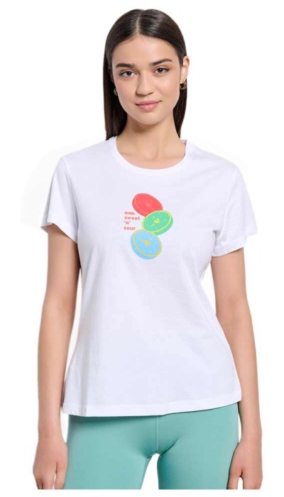 BodyTalk Γυναικεία μπλούζα κοντομάνικη Άσπρη