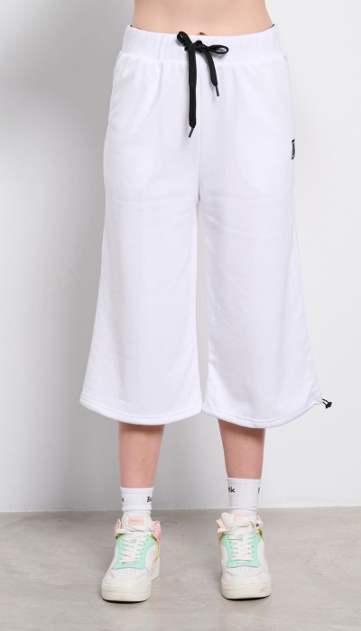 BodyTalk Γυναικείο παντελόνι κάπρι 3/4 άσπρο