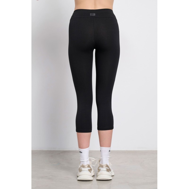 BodyTalk Γυναικείο κολάν κάπρι 3/4 βαμβακερό μαύρο BodyTalk Γυναικείο κολάν κάπρι 3/4 βαμβακερό μαύρο