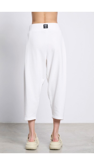 BodyTalk Γυναικεία Φαρδυά παντελόνα baggy 7/8 εκρού