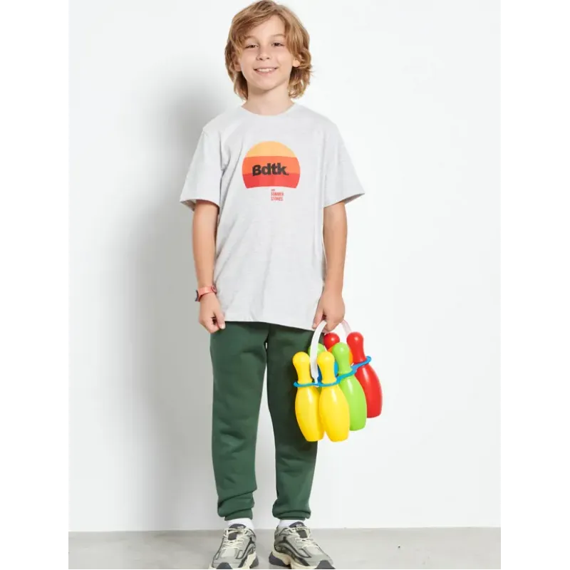 BodyTalk Unisex παιδικό παντελόνι φόρμας χακί BodyTalk Unisex παιδικό παντελόνι φόρμας χακί