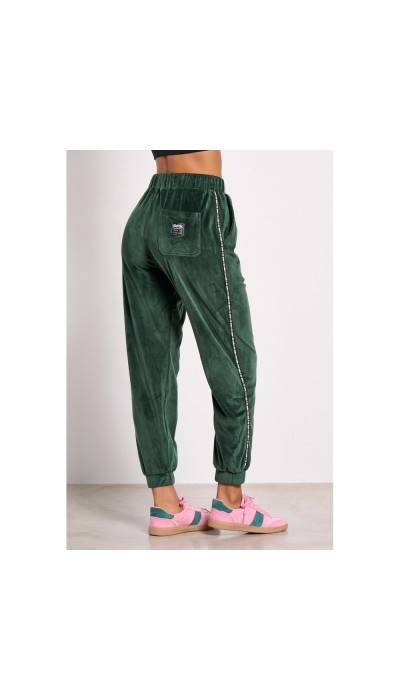 BodyTalk Γυανικείο Παντελόνι Με Λάστιχο Βελουτέ "Velour" Πράσινο