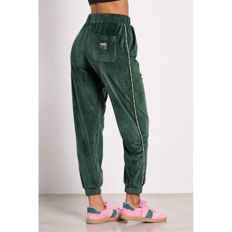 BodyTalk Γυανικείο Παντελόνι Με Λάστιχο Βελουτέ "Velour" Πράσινο BodyTalk Γυανικείο Παντελόνι Με Λάστιχο Βελουτέ "Velour" Πράσινο