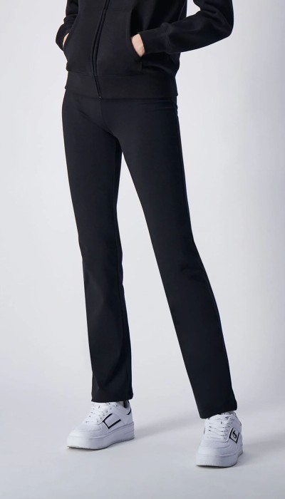 Champion Γυναικείο κολάν καμπάνα βαμβακερό μαύρο