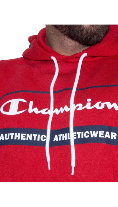 Champion Ανδρική μπλούζα με κουκούλα κόκκινη