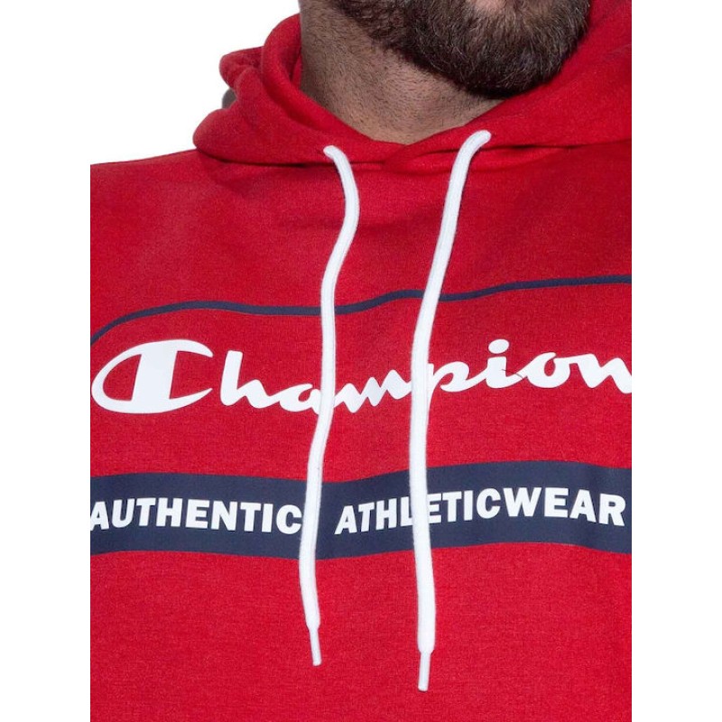 Champion Ανδρική μπλούζα με κουκούλα κόκκινη Champion Ανδρική μπλούζα με κουκούλα κόκκινη