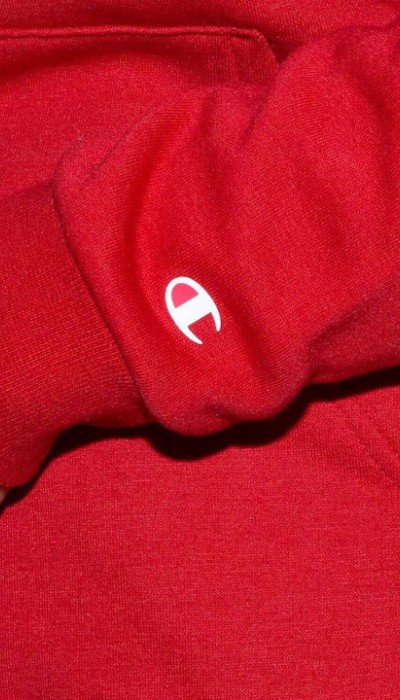 Champion Ανδρική μπλούζα με κουκούλα κόκκινη