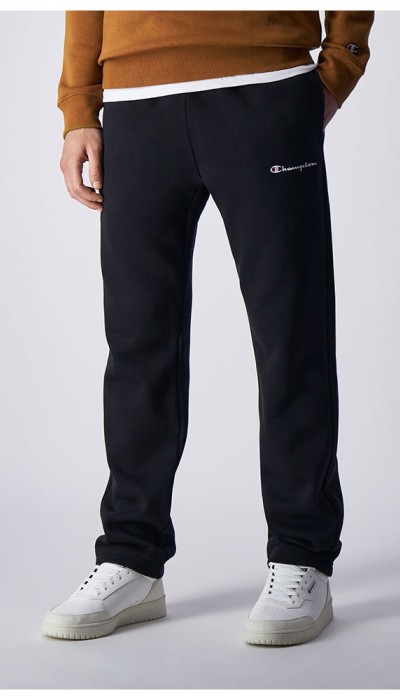 Champion Ανδρικό παντελόνι φούτερ ίσια γραμμή μαύρο