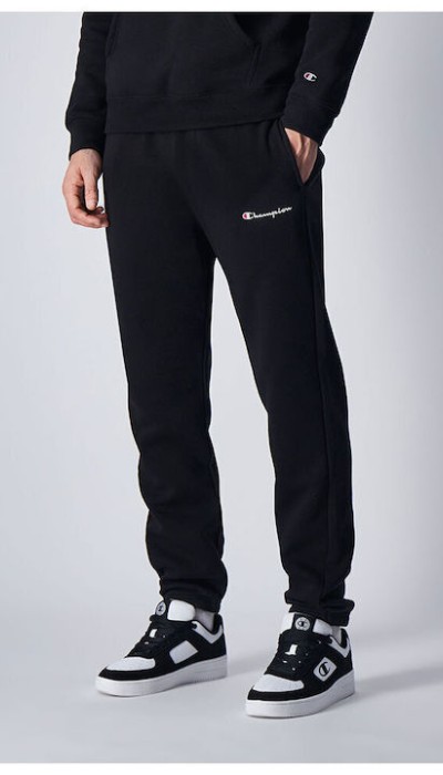 Champion Ανδρικό παντελόνι φούτερ με λάστιχο μαύρο