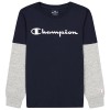 Champion Παιδική μπλούζα μακρυμάνικη βαμβακερή μπλε