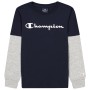 Champion Παιδική μπλούζα μακρυμάνικη βαμβακερή μπλε