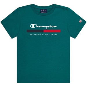 Champion Παιδικό σετ κοντομάνικη μπλούζα & βερμούδα πράσινο