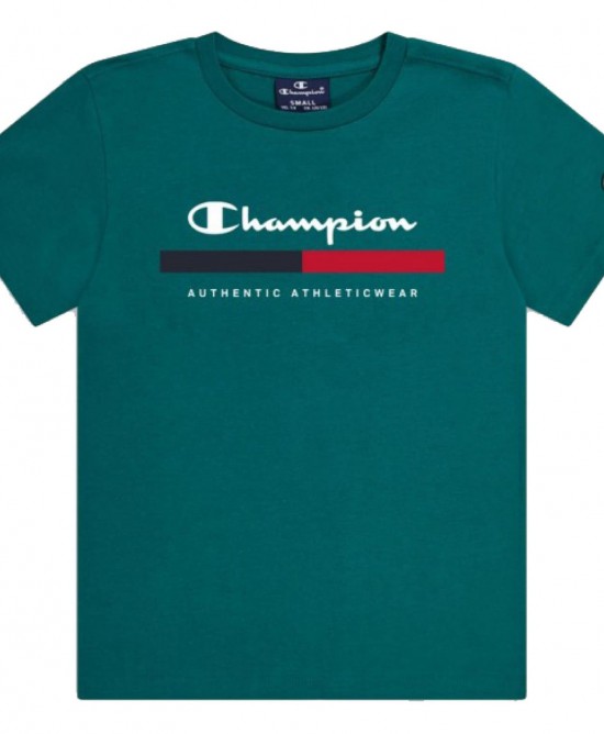 Champion Παιδικό σετ κοντομάνικη μπλούζα & βερμούδα πράσινο