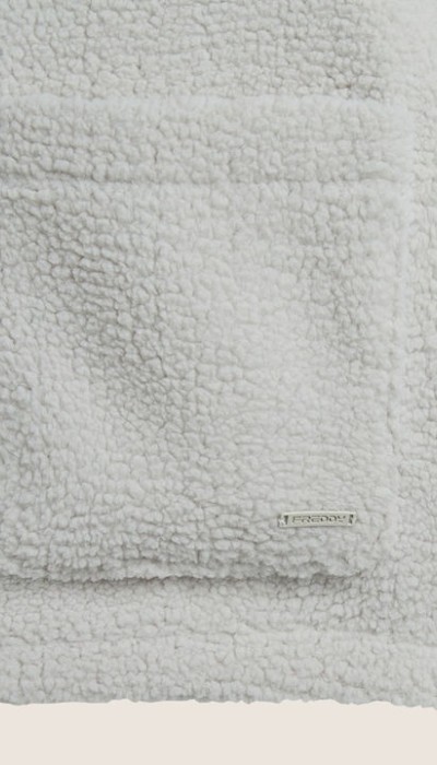 Freddy Γυναικεία Ζακέτα Με Κουκούλα και Κουμπιά Άσπρη