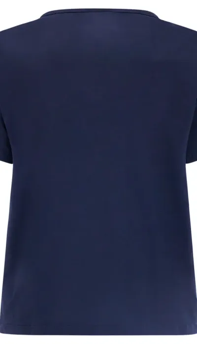 Freddy Γυναικεία oversized κοντομάνικη μπλούζα μπλε