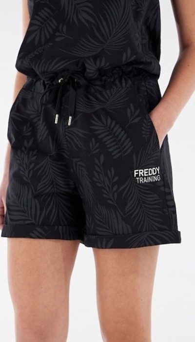 Freddy Γυναικείο Βαμβακερό Σορτς με τσέπες μαύρο