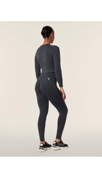 Freddy Γυναικείο Ψηλόμεσο Κολάν Washed Seamless Μαύρο