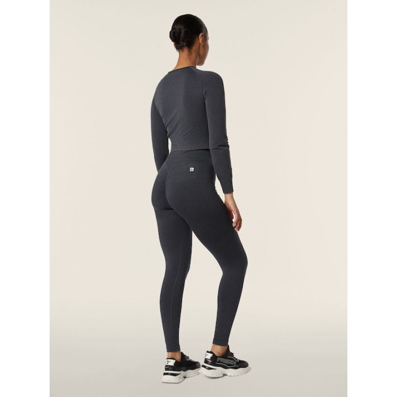 Freddy Γυναικείο Ψηλόμεσο Κολάν Washed Seamless Μαύρο Freddy Γυναικείο Ψηλόμεσο Κολάν Washed Seamless Μαύρο