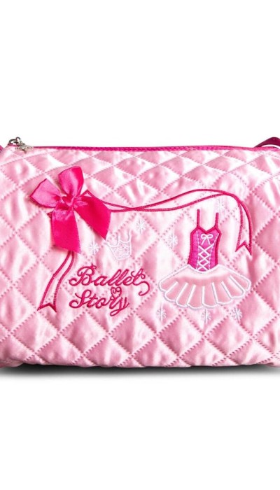 Capezio Παιδική Κεντημένη Τσάντα Μπαλέτου ροζ